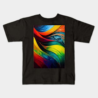 Rainbows Everywhere! Colorful abstract pattern #13 Kids T-Shirt